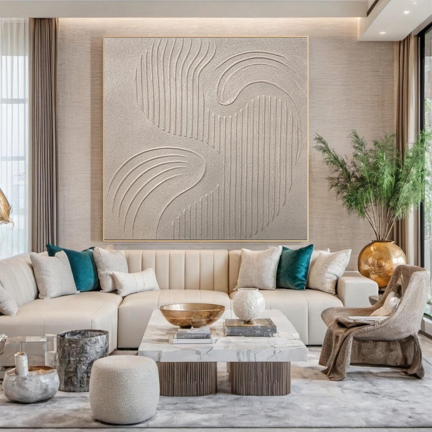 61x61 cm canvas art for living room - image 3 of 24