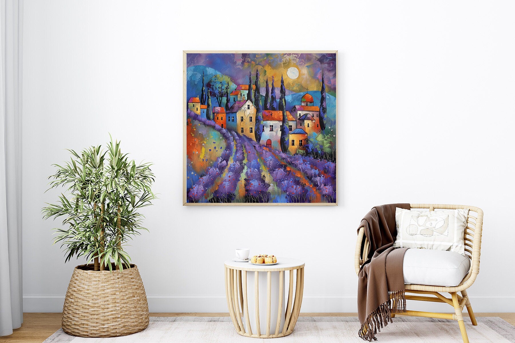 60x60 cm oil painting for home decor - image 3 of 9