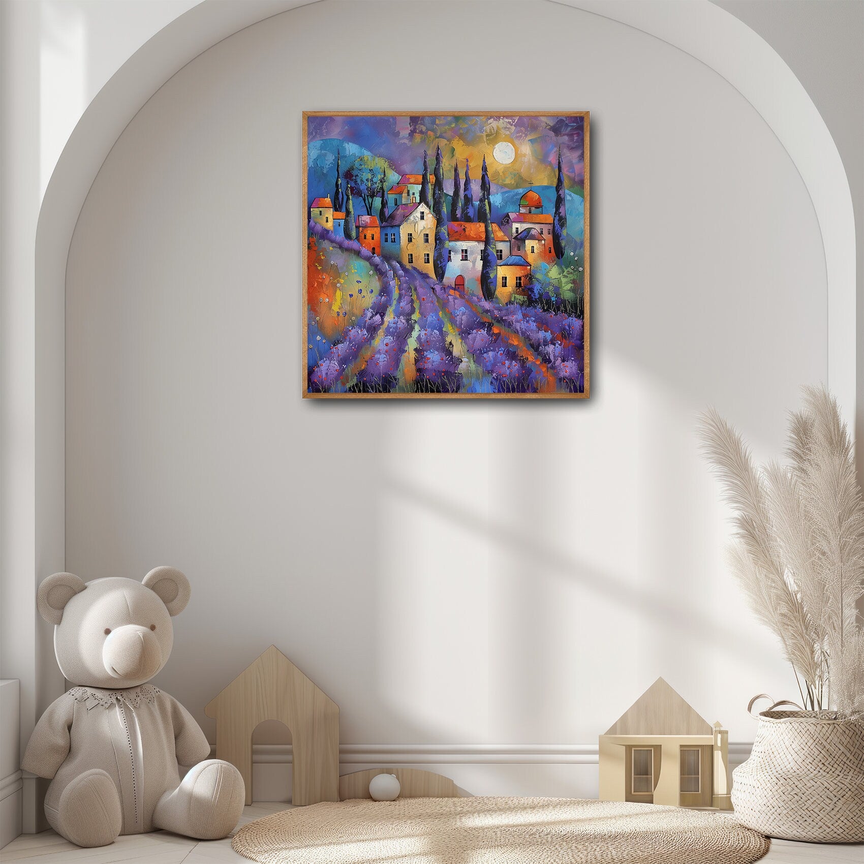 60x60 cm oil painting for home decor - image 5 of 9