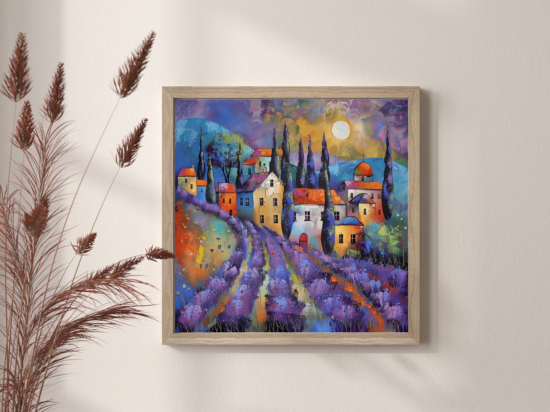 60x60 cm oil painting for home decor - image 8 of 9