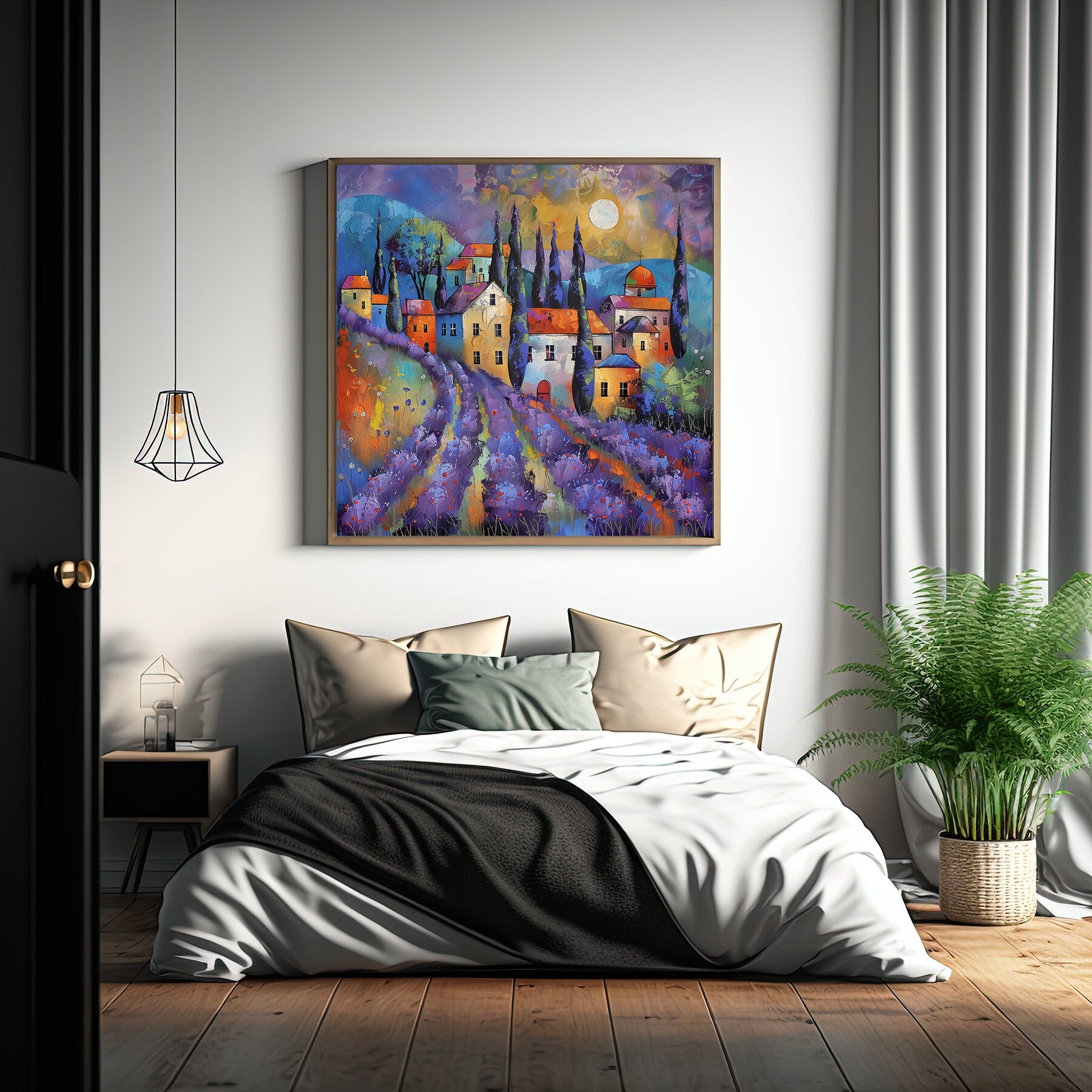 60x60 cm oil painting for home decor - image 9 of 9