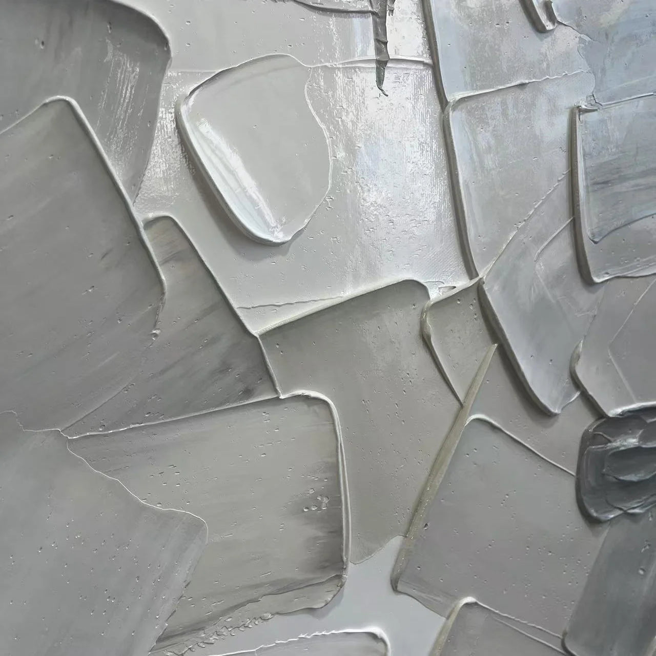 LAYERED HARMONY: Textured Abstract Oil Painting | rectangular format, hand-painted canvas edge