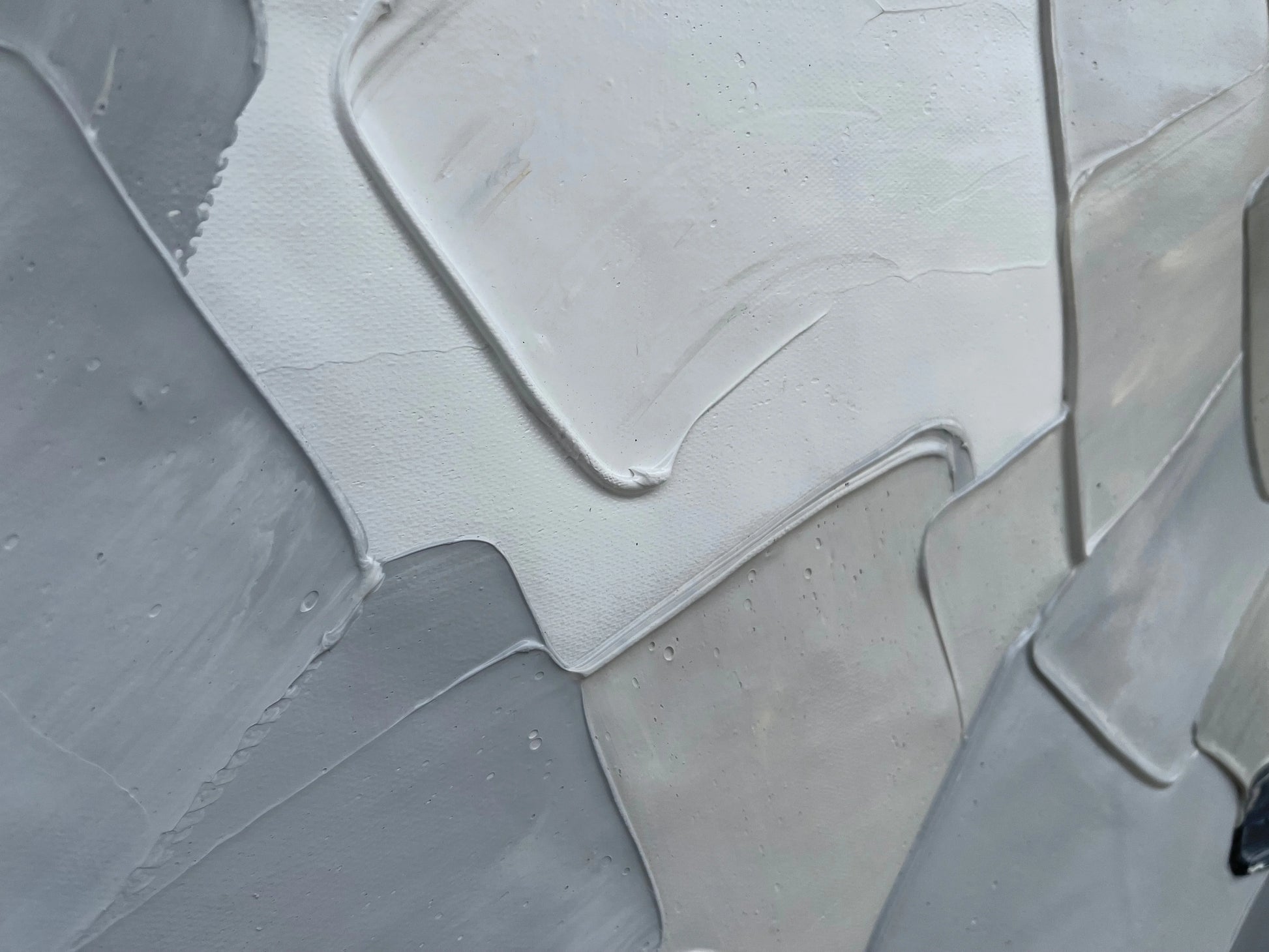 LAYERED HARMONY: Textured Abstract Oil Painting | rolled canvas, ready for custom framing