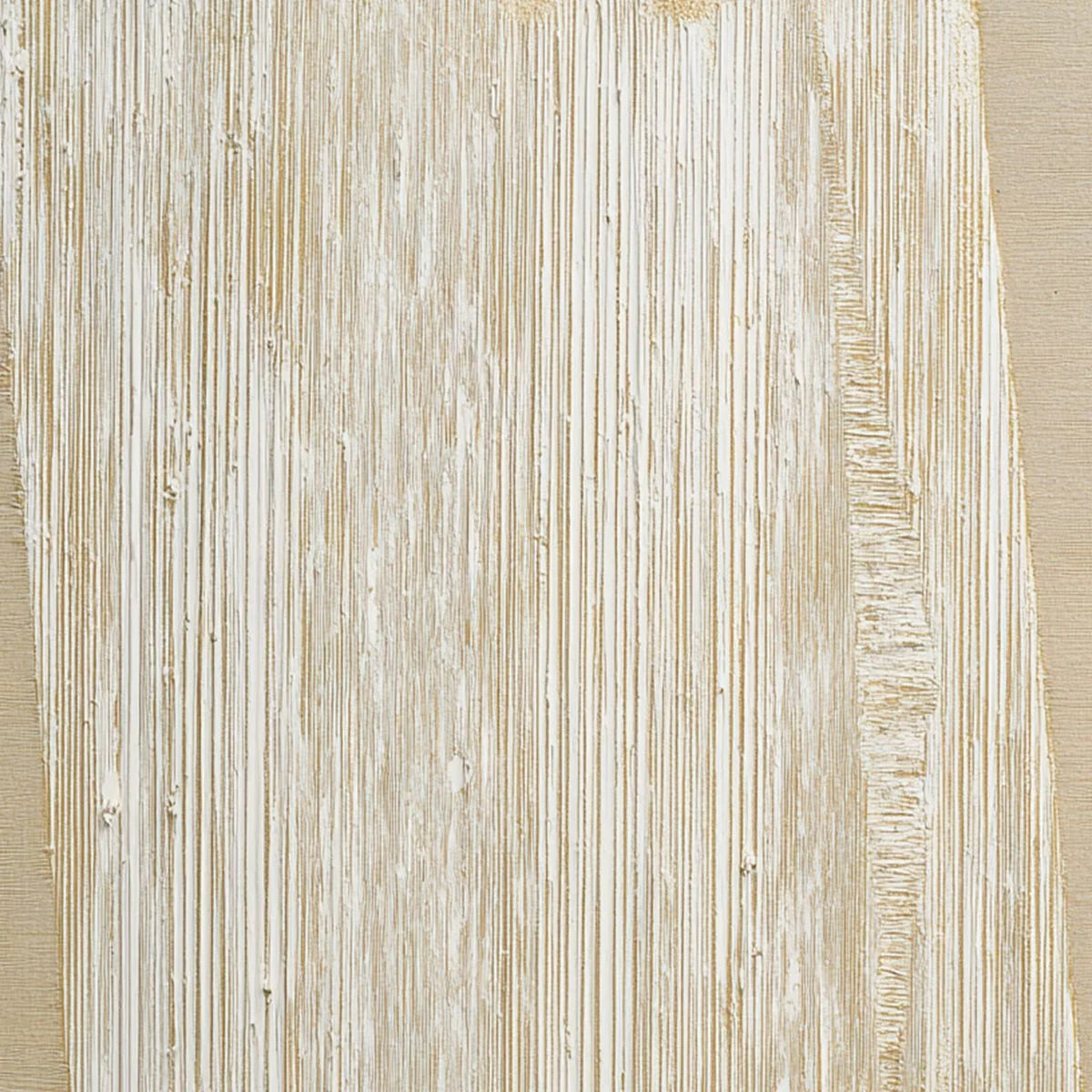 LINEAR CALM: Textured Minimalist Abstract Painting in Beige | rolled canvas, ready for custom framing