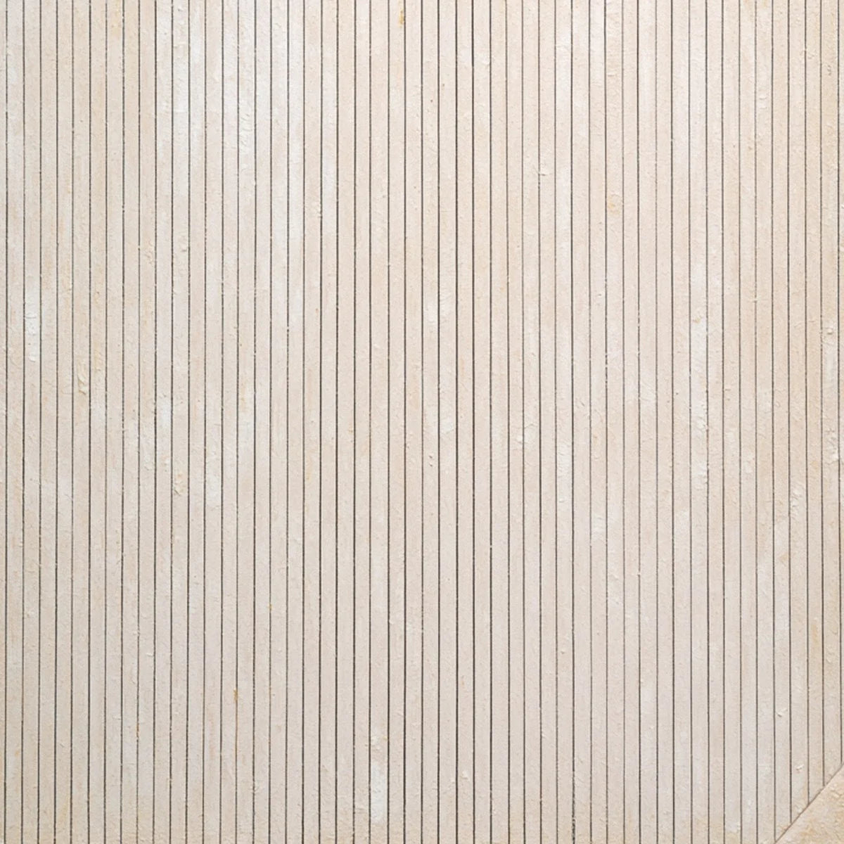 LINEAR CALM: Textured Minimalist Abstract Line Art Painting | rectangular format, hand-painted canvas edge