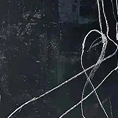 MINIMALIST ABSTRACT DUO: Set of 2 Abstract Paintings in Black and White | rectangular format, hand-painted canvas edge