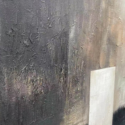 MINIMALIST DOORWAY: Textured Abstract Painting, Vertical Wall Art | rolled canvas, ready for custom framing