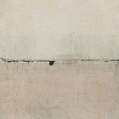 MINIMALIST EARTHSCAPE: Neutral Abstract Landscape Painting, Vertical Wall Art | rectangular format, hand-painted canvas edge