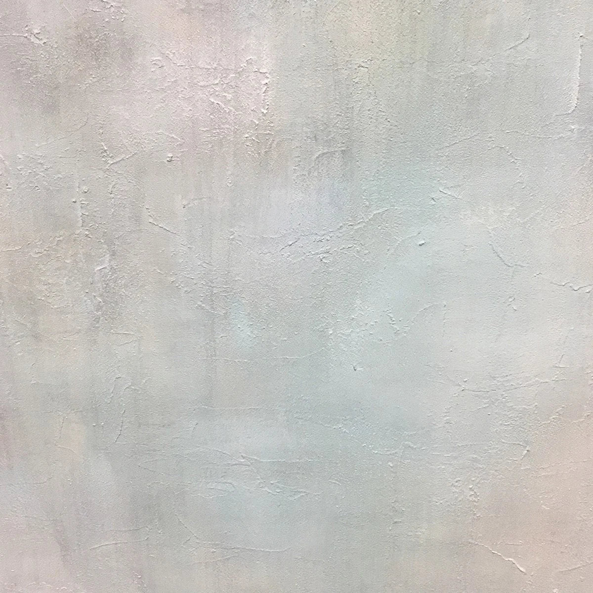 MISTY MORNING: Textured Minimalist Abstract Oil Painting | rectangular format, hand-painted canvas edge