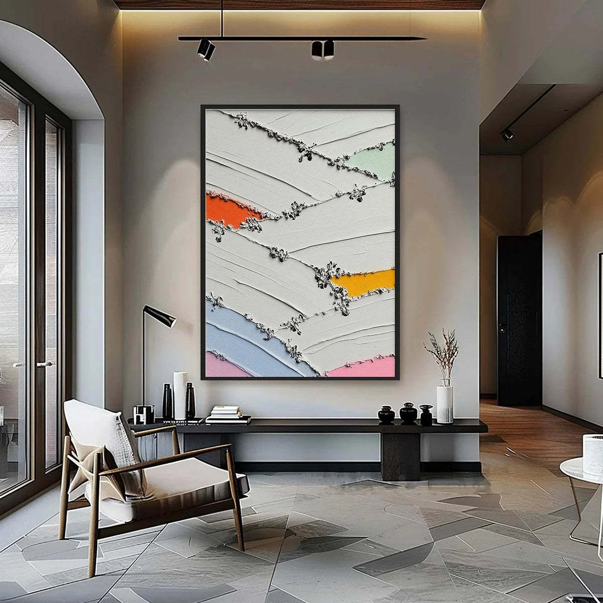 Moments of Color Abstract Oil Painting | Textured Wall Art | Abstract closeup, raised brushwork detail