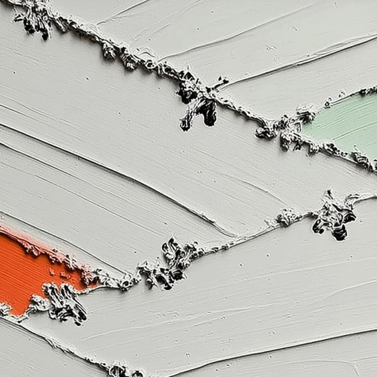 Moments of Color Abstract Oil Painting | Textured Wall Art | rectangular format, hand-painted canvas edge