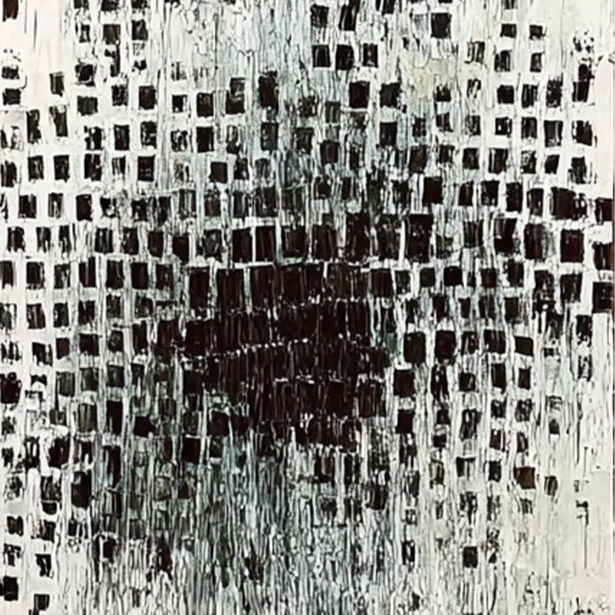 MONOCHROME METAMORPHOSIS: Wabi Sabi Textured Abstract Triptych | rectangular format, hand-painted canvas edge