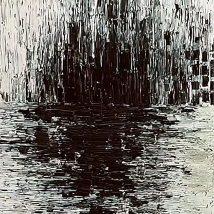 MONOCHROME METAMORPHOSIS: Wabi Sabi Textured Abstract Triptych | rolled canvas, ready for custom framing