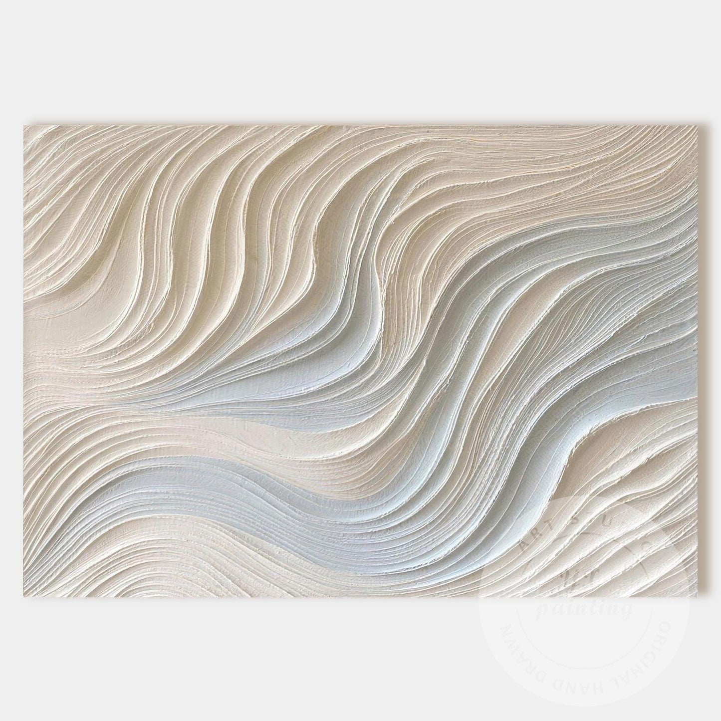 Neutral Beige Textured Wall Art, Large Wabi Sabi Abstract Canvas Painting, Moder #11
