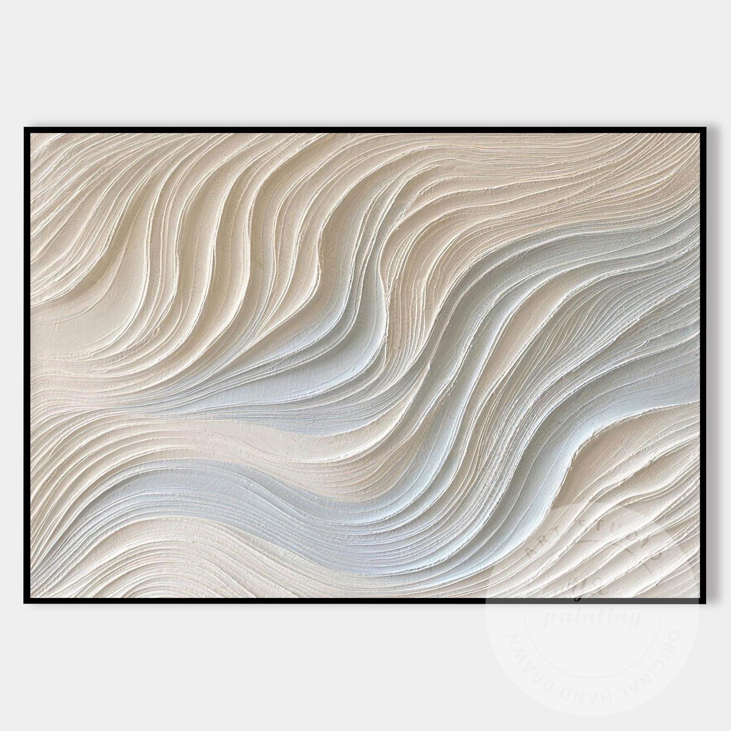 Neutral Beige Textured Wall Art, Large Wabi Sabi Abstract Canvas Painting, Moder #9