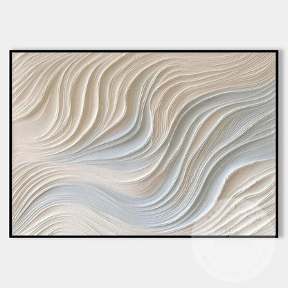 Neutral Beige Textured Wall Art, Large Wabi Sabi Abstract Canvas Painting, Moder #9