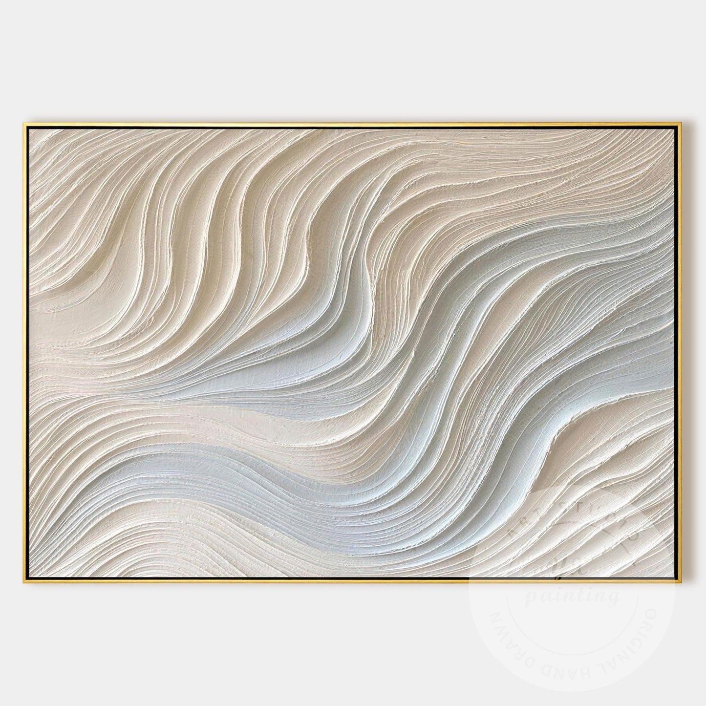 Neutral Beige Textured Wall Art, Large Wabi Sabi Abstract Canvas Painting, Moder #10
