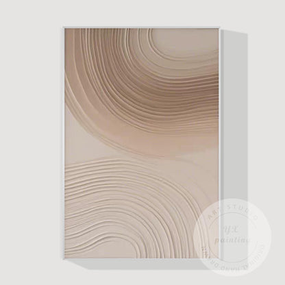 Neutral Textured Abstract Painting on Canvas, Modern Minimal Wall Art, Organic B #13