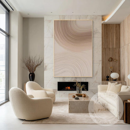 Neutral Textured Abstract Painting on Canvas, Modern Minimal Wall Art, Organic B #5