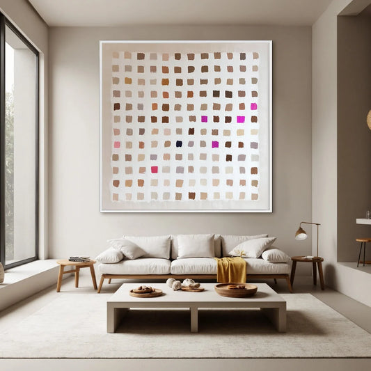 NUANCE: Minimalist Abstract Color Block Oil Painting
