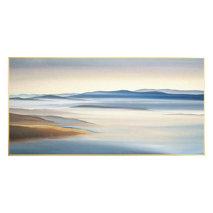 Original Mountain Landscape Painting on Canvas: Extra Large Living Room Wall Art #8