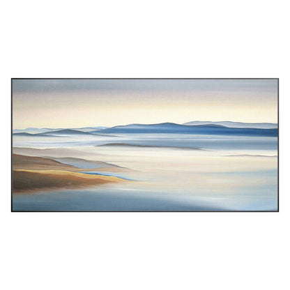 Original Mountain Landscape Painting on Canvas: Extra Large Living Room Wall Art #10