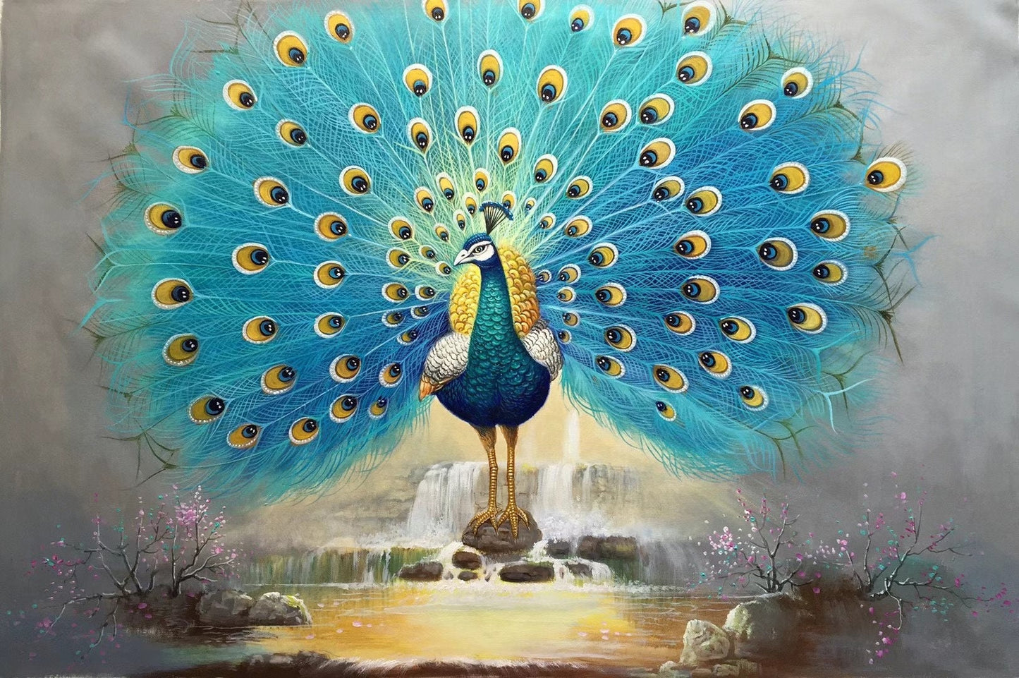 70x100 cm handmade oil painting for home decor - image 3 of 9