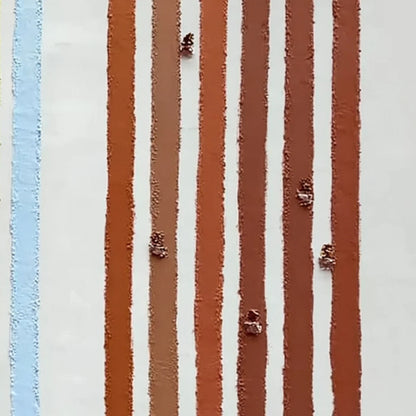 OUR WALKS: Colorful Textured Abstract Painting of Life's Journeys | rolled canvas, ready for custom framing
