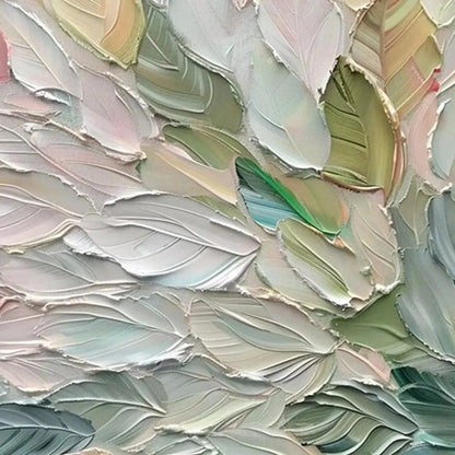 PASTEL DREAM: Square Textured Impasto Floral Painting | multi-color palette, original oil on stretched canvas art