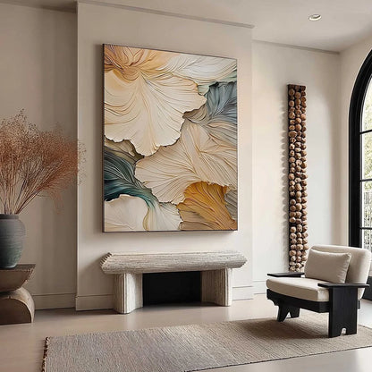 PETAL WHISPER: Soft Impressionist Floral Oil Painting | rectangular format, hand-painted canvas edge