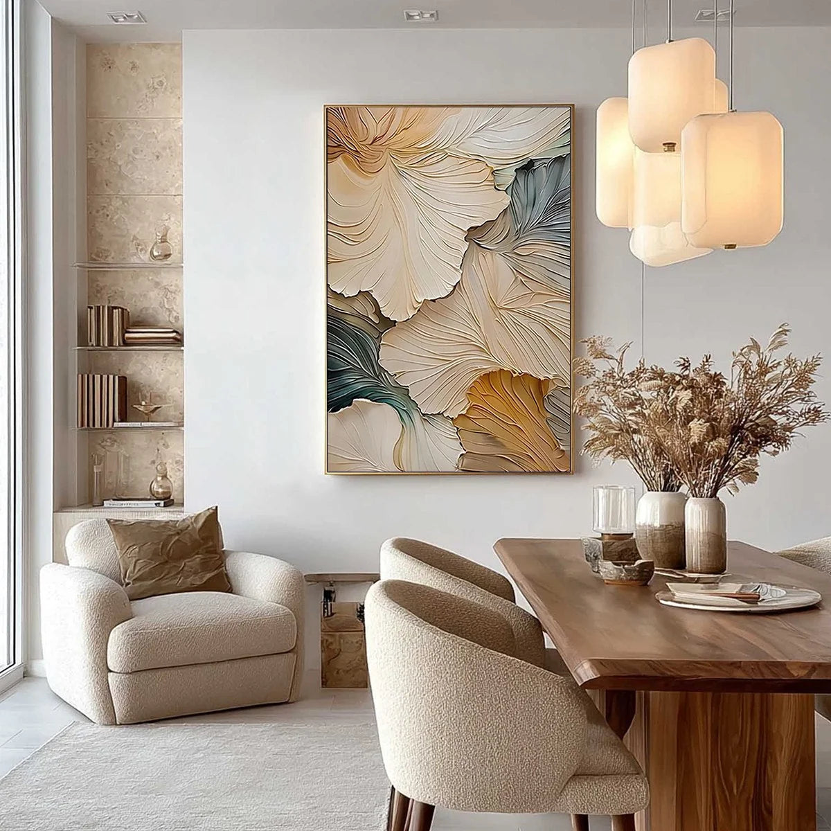 PETAL WHISPER: Soft Impressionist Floral Oil Painting | rolled canvas, ready for custom framing