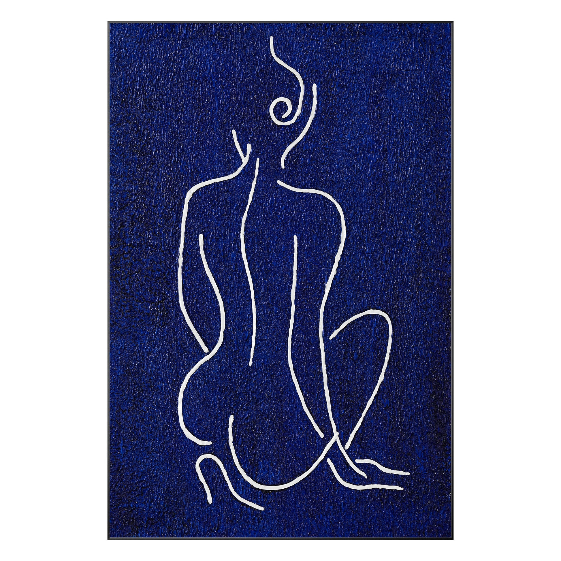 Picasso Line Sexy Woman Figure Original Painting on Canvas, Extra Large Huge Ver #10