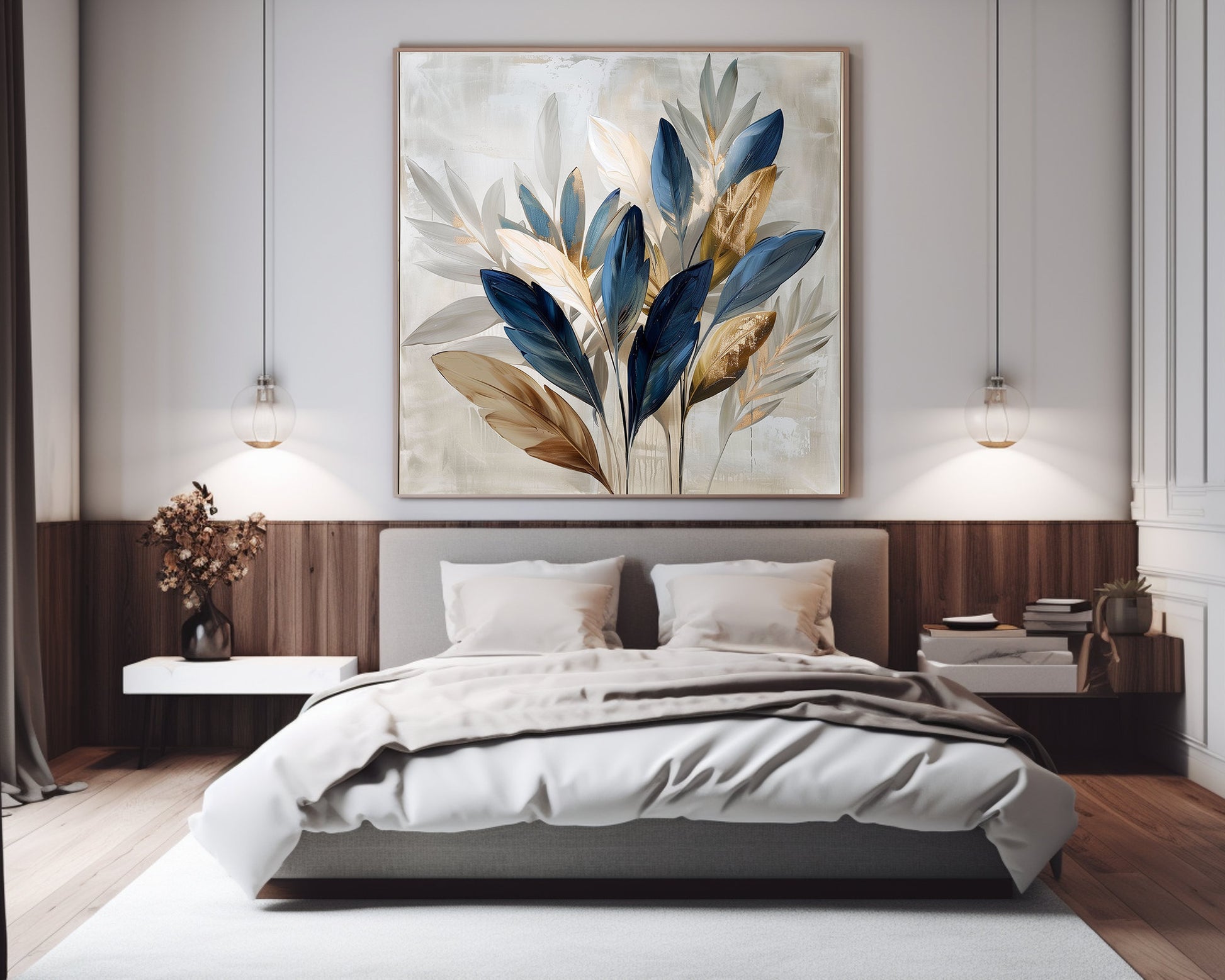 60x60 cm handmade oil painting for home decor - image 4 of 6