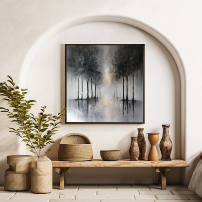 50x50 cm handmade oil painting for home decor - image 2 of 7