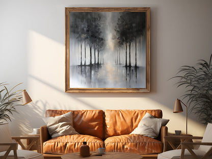 50x50 cm handmade oil painting for home decor - image 4 of 7