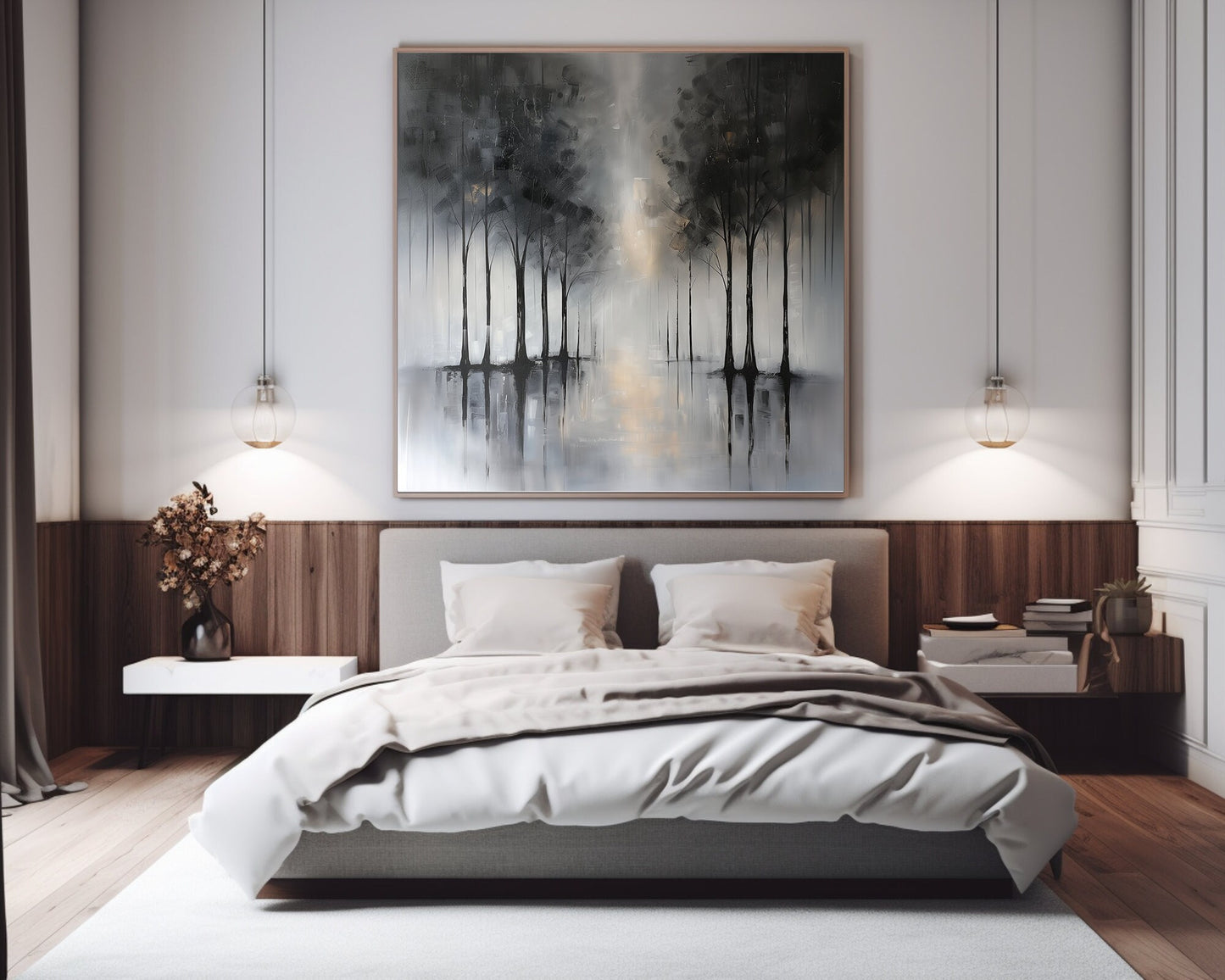 50x50 cm handmade oil painting for home decor - image 5 of 7