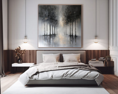 50x50 cm handmade oil painting for home decor - image 5 of 7