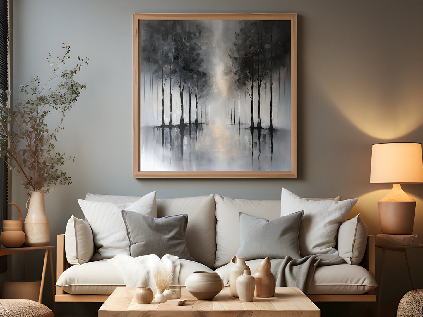 50x50 cm handmade oil painting for home decor - image 1 of 7