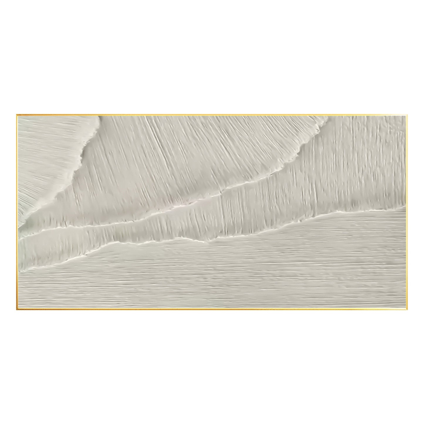 Pintura de olas del océano con textura: paisaje marino en 3D, arte mural minimal #17