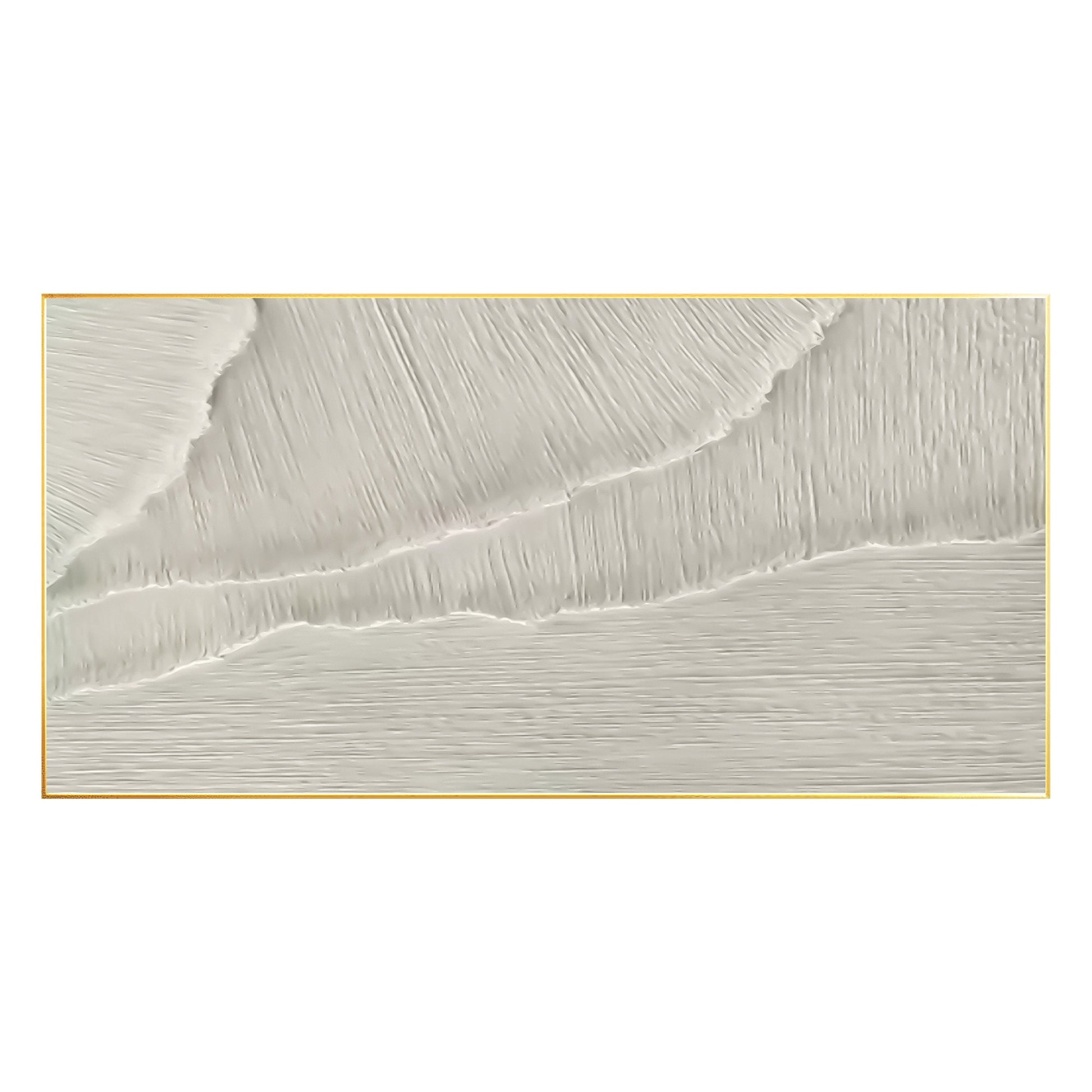 Pintura de olas del océano con textura: paisaje marino en 3D, arte mural minimal #17