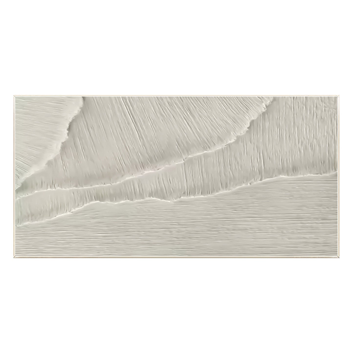 Pintura de olas del océano con textura: paisaje marino en 3D, arte mural minimal #18