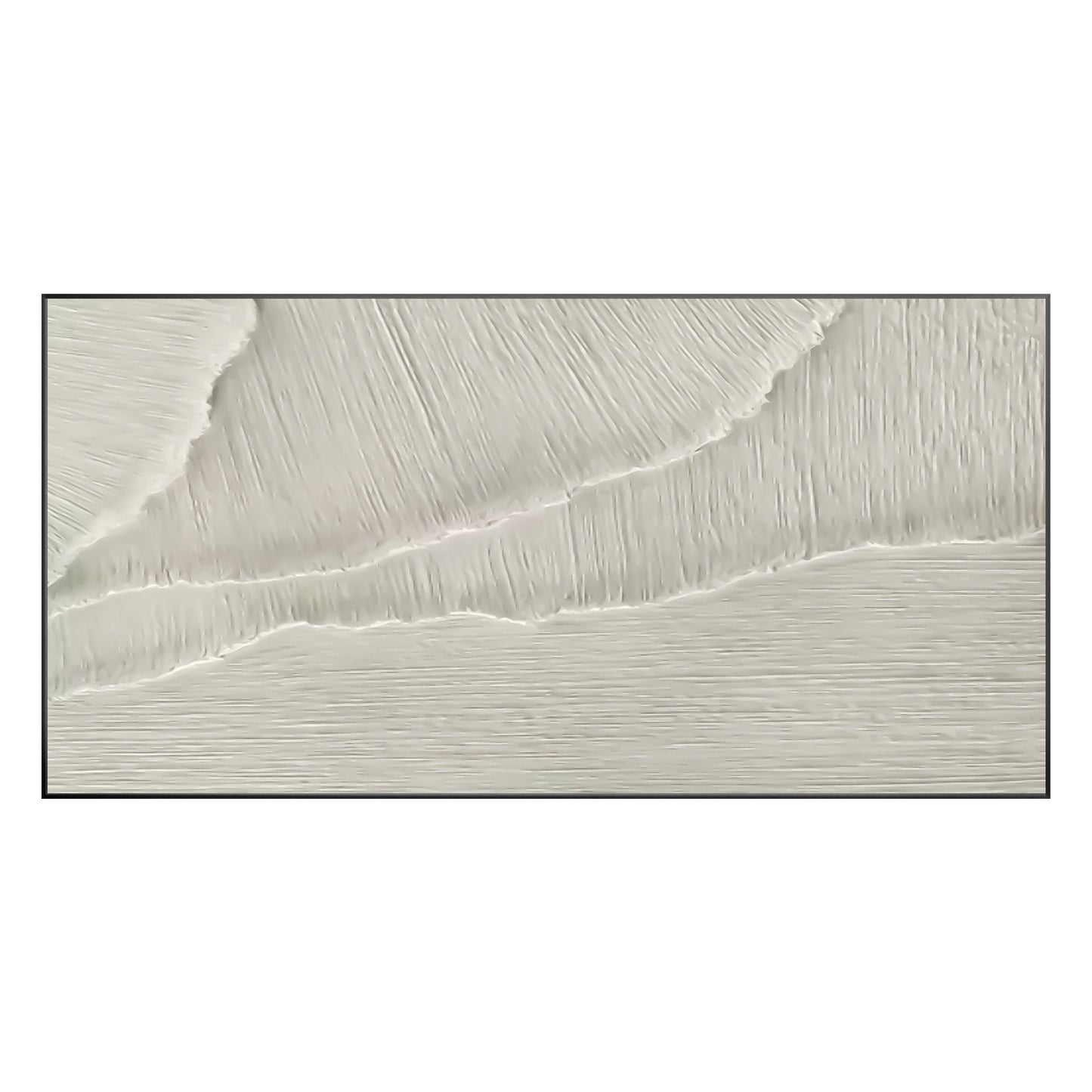 Pintura de olas del océano con textura: paisaje marino en 3D, arte mural minimal #9
