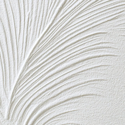 PLUME: Textured Minimalist Wabi Sabi Feather Painting | rolled canvas, ready for custom framing