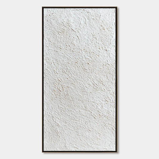 QUIET CANVAS: Textured Minimalist Wabi Sabi Painting | hanging in living room, Minimalist wall art