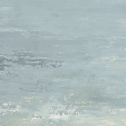 QUIET HORIZON: Textured Minimalist Wabi Sabi Seascape | rolled canvas, ready for custom framing