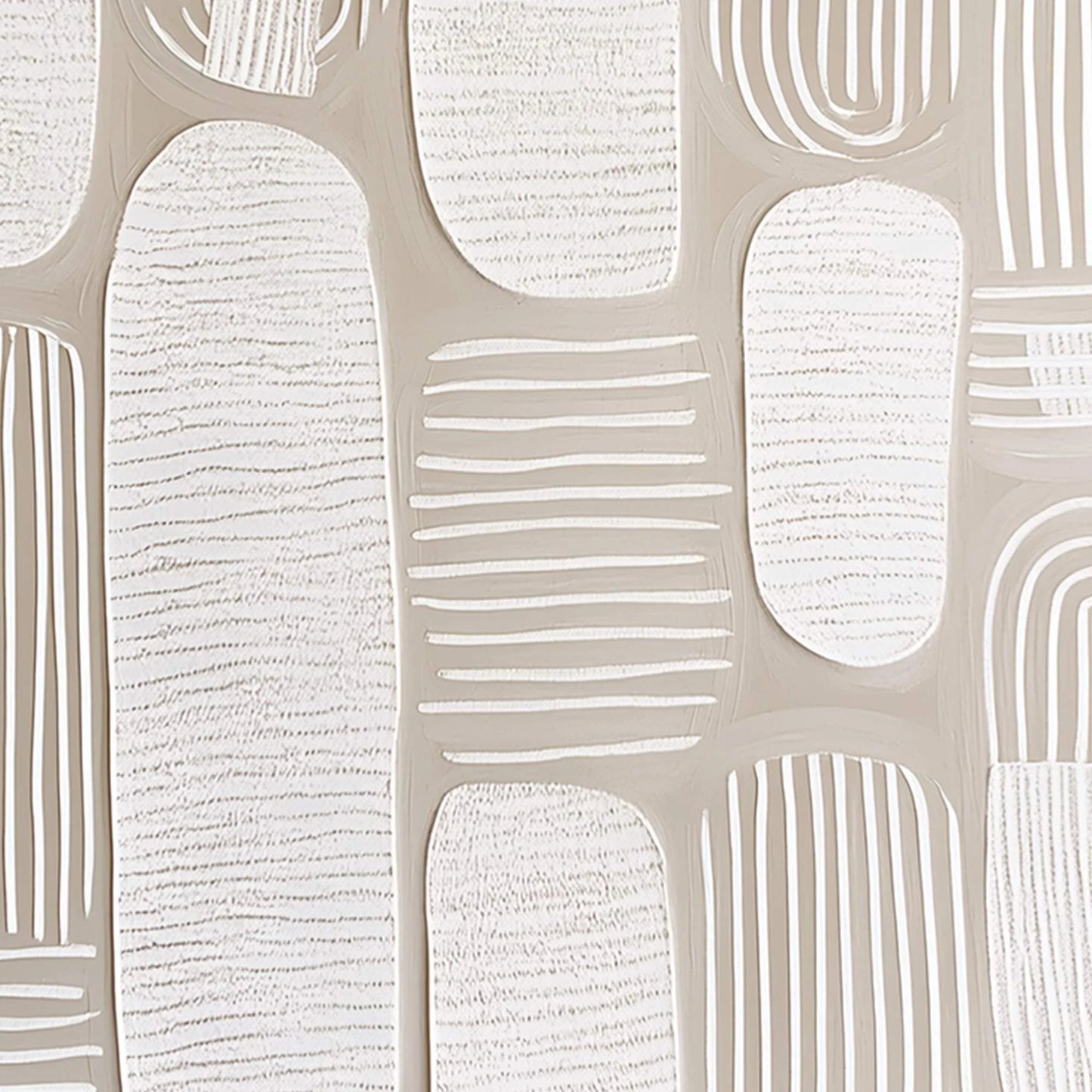 QUIET RHYTHMS: Textured Wabi Sabi Abstract Painting in Neutral Tones | rolled canvas, ready for custom framing
