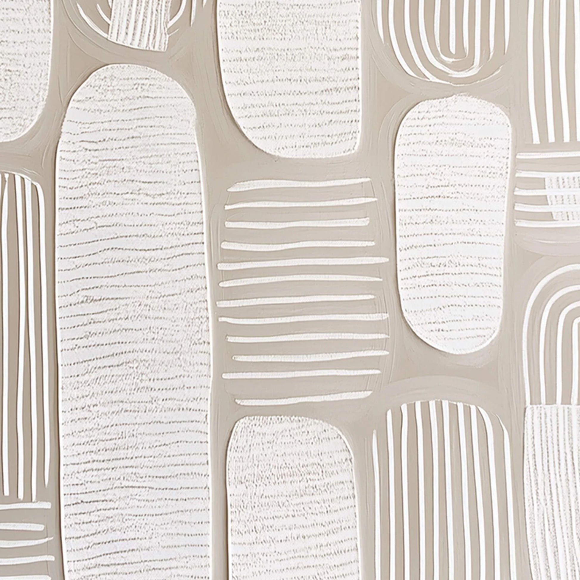 QUIET RHYTHMS: Textured Wabi Sabi Abstract Painting in Neutral Tones | rolled canvas, ready for custom framing