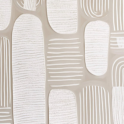 QUIET RHYTHMS: Textured Wabi Sabi Abstract Painting in Neutral Tones | rolled canvas, ready for custom framing