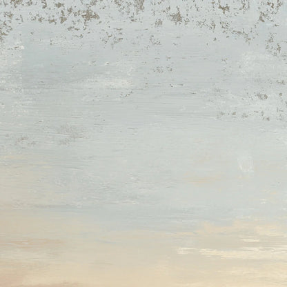 QUIET SHORE: Textured Wabi Sabi Minimalist Beach Painting | rolled canvas, ready for custom framing