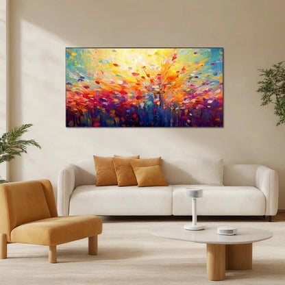 RADIANT DAWN: Abstract Oil Painting | Abstract closeup, raised brushwork detail